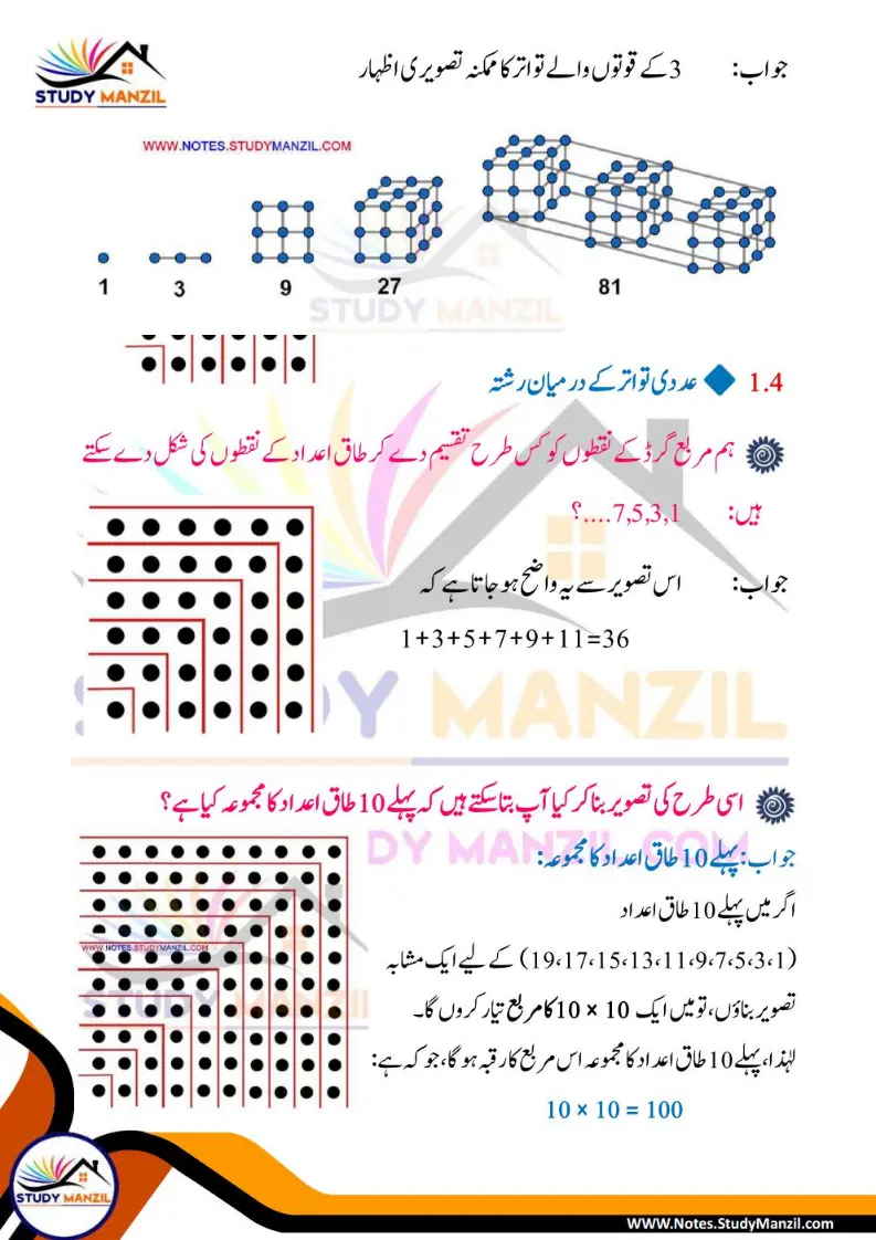 NCERT Solutions For Class 6 Maths Chapter-1 Riyazi Me Pattern| ششم جماعت ریاضی نوٹس سبق ریاضی میں پیٹرن 13 - Study Manzil Notes Notes For Class 6 Maths Chapter-1 Riyazi Me Pattern | ششم جماعت ریاضی نوٹس سبق ریاضی میں پیٹرن | www.notes.studymanzil.com