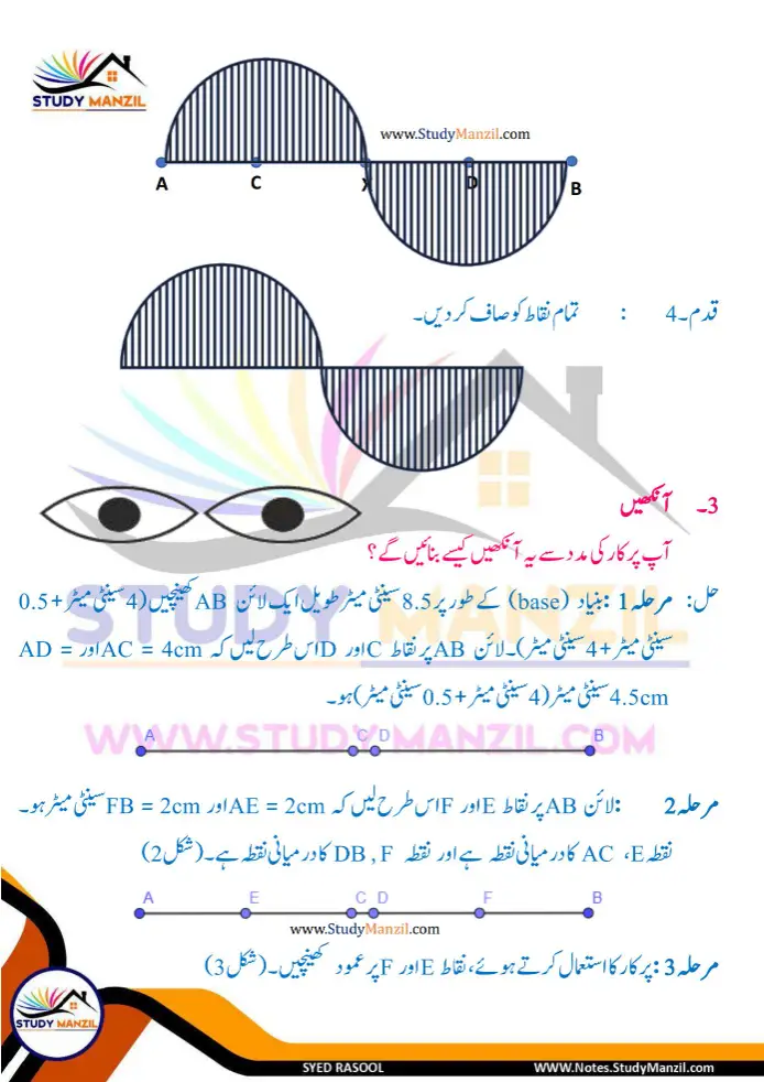 Notes For Class 6 Maths Chapter 8 Tashkilat k sath khelna | ششم جماعت ریاضی نوٹس سبق تشکیلات کے ساتھ کھیلنا| www.notes.studymanzil.com