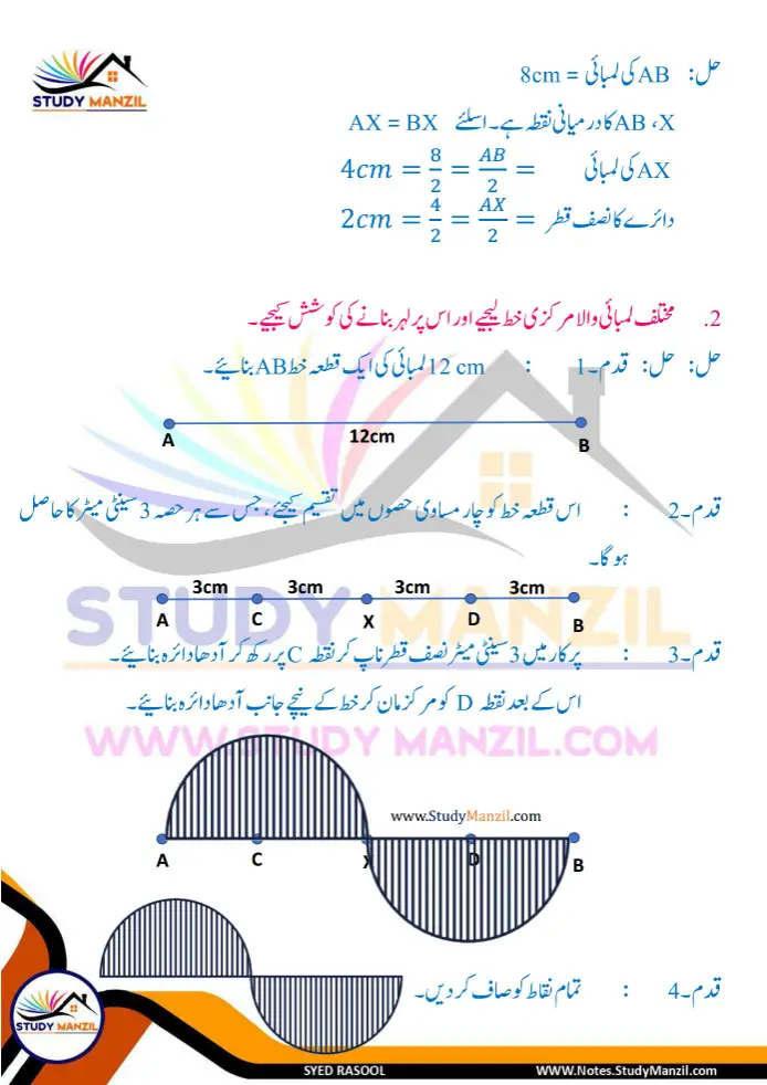 Notes For Class 6 Maths Chapter 8 Tashkilat k sath khelna | ششم جماعت ریاضی نوٹس سبق تشکیلات کے ساتھ کھیلنا| www.notes.studymanzil.com
